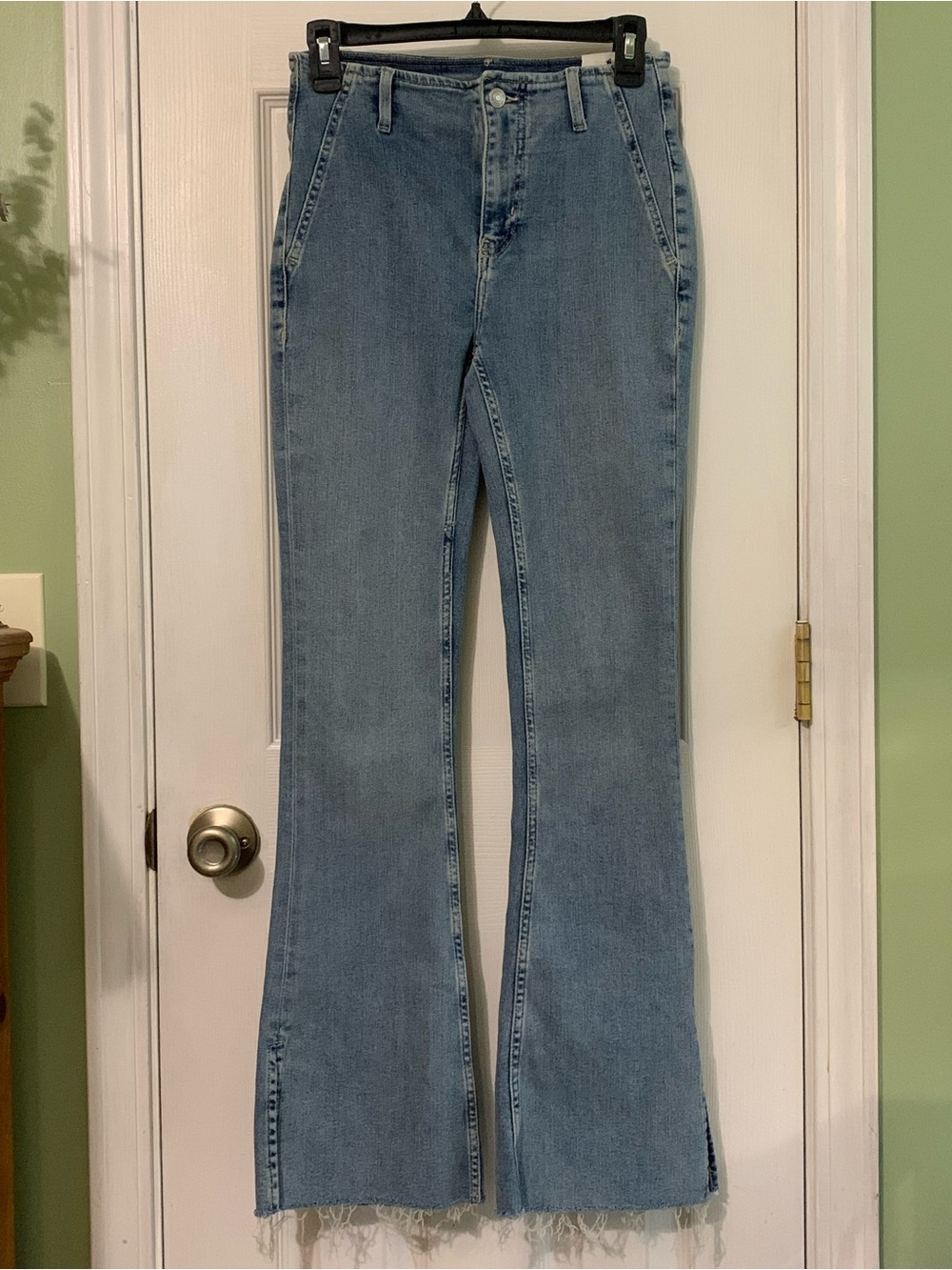 Free People Level Up Slit Bootcut Denim Jeans New - Picture 3 of 13